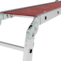 Aluminum multipurpose hinged ladder 340 mm width with platform NV 1330