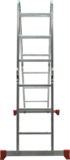Multipurpose aluminum hinged rung ladder 400 mm width NV2322
