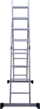 Multipurpose aluminum hinged rung ladder 400 mm width NV2322 sku 2322404
