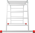Профессиональная алюминиевая шарнирная лестница-трансформер, ширина 800 мм NV 3323 артикул 3323234
