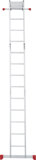 Лестница-трансформер алюминиевая, ширина 340 мм NV2320 артикул 2320245