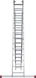 Three-section aluminum professional multipurpose ladder NV3230 sku 3230314
