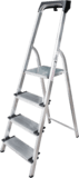 Aluminum stepladder with 130 mm steps and tool tray NV1118 sku 1118104