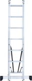 Two-section aluminum multipurpose ladder NV1220 sku 1220207