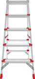 Anodised double-sided professional stepladder NV3127A