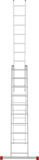 Three-section aluminum multipurpose ladder NV2230 sku 2230310