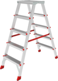 Anodised double-sided professional stepladder with 350×260 mm platform NV3121A sku 3121205A