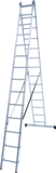 Two-section aluminum multipurpose ladder NV1220 sku 1220214