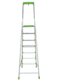 Aluminum stepladder with 130 mm steps and tool tray NV2118