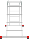 Multipurpose aluminum professional hinged rung ladder 500 mm width NV3321 sku 3321234
