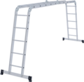 Multipurpose aluminum hinged rung ladder 340 mm width NV1320 sku 1320405