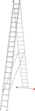 Two-section aluminium multipurpose ladder NV2220 sku 2220221