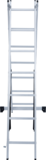 Two-section aluminum multipurpose ladder NV1220 sku 1220207