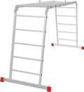Multipurpose aluminum professional hinged rung ladder 650 mm width NV3322 sku 3322245