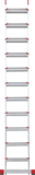 Профессиональная алюминиевая приставная лестница со ступенями 130 мм NV 3217 артикул 3217111