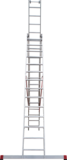 Индустриальная алюминиевая трехсекционная лестница NV5230 артикул 5230314