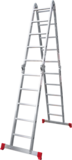 Multipurpose aluminum hinged rung ladder 400 mm width NV2322 sku 2322405
