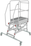 Industrial mobile scaffold ladder with platform NV5510 sku 5510103