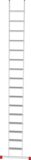 Индустриальная алюминиевая приставная лестница с развальцованными ступенями 80 мм NV 5214 артикул 5214116