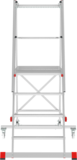 Industrial mobile folding stepladder with platform NV 5540 sku 5540104