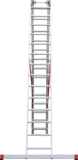 Three-section aluminum industrial multipurpose ladder NV5230 sku 5230314