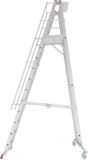 Индустриальная передвижная складная лестница-стремянка с платформой NV 5540 артикул 5540111