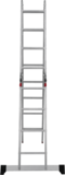 Aluminum multipurpose hinged ladder with one traverse, 340 mm width NV1329 sku 1329404
