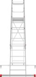 Индустриальная передвижная складная лестница-стремянка с платформой NV 5540 артикул 5540110