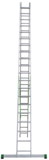 Two-section aluminium multipurpose ladder NV2220 sku 2220220