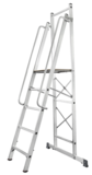 Movable folding stepladder with 450×450 mm platform and handrails NV 1540 sku 1540104