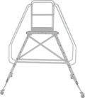 Industrial mobile double-sided scaffold ladder with platform NV5520 sku 5520208