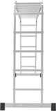 Aluminum multipurpose hinged ladder 400 mm width NV1322 sku 1322405