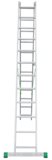 Two-section aluminium multipurpose ladder NV2220 sku 2220212