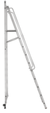 Лестница-стремянка передвижная складная с платформой 450×450 мм и поручнями NV 1540 артикул 1540110