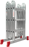 Multipurpose aluminum hinged rung ladder 400 mm width NV2322