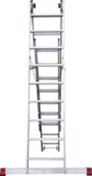 Индустриальная алюминиевая трехсекционная лестница NV5230 артикул 5230309