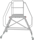 Industrial mobile double-sided scaffold ladder with platform NV5520 sku 5520205