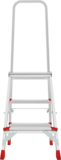 Aluminum professional stepladder with 350×260 mm platform NV3130 sku 3130103