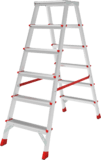 Anodised double-sided professional stepladder with 350×260 mm platform NV3121A sku 3121206A