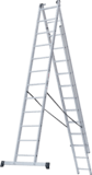 Three-section aluminum multipurpose ladder NV1230
