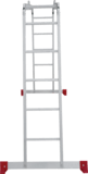 Лестница-трансформер алюминиевая, ширина 340 мм NV2320