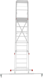 Индустриальная передвижная складная лестница-стремянка с платформой NV 5540 артикул 5540111
