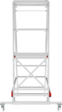 Индустриальная передвижная складная лестница-стремянка с платформой NV 5540 артикул 5540104