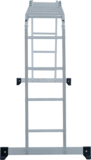 Multipurpose aluminum hinged rung ladder 340 mm width NV1320 sku 1320404