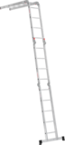 Aluminum multipurpose hinged ladder with one traverse, 340 mm width NV1329 sku 1329245