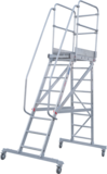Industrial mobile scaffold ladder with platform NV5510 sku 5510108