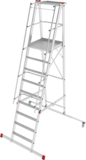 Индустриальная передвижная складная лестница-стремянка с платформой NV 5540 артикул 5540109