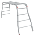 Professional aluminum multipurposed hinged increased stability ladder 500 mm width NV 3328