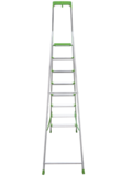 Aluminum stepladder with 130 mm steps and tool tray NV2118 sku 2118108