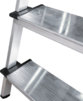 Aluminum stepladder with 130 mm steps and tool tray NV1118 sku 1118108